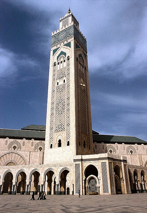 Casablanca - Marokko Mosque Hassan II: Minarett