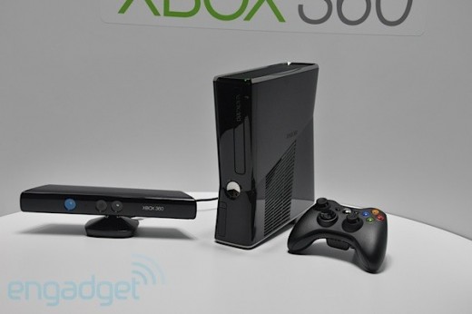 The new Xbox 360 S console or the new Xbox 360  Slim