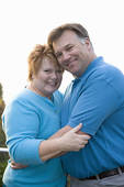 MARRIED PEOPLE FIND IT NECESSAR TO HUG OFTEN--PERSONALLY I THINK IT IS FOR A MAN TO FIND SECURITY IN HIS WIFE'S EMBRACE.