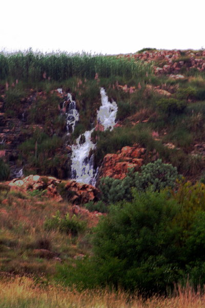 Waterfall in full spate aftert an early7 morning thunderstorm.