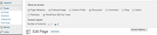 Displaying the discussions module in edit page mode.