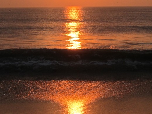 Sunrise off a Nags Head Beach
