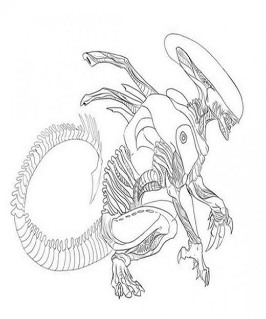 Aliens Coloring Pages Free Colouring Pictures to Print