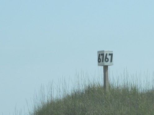 The sign at the top of the ramp- we almost made it... this was next to the vehicle