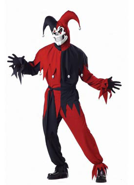 Adult Plus Wicked Jester Costume