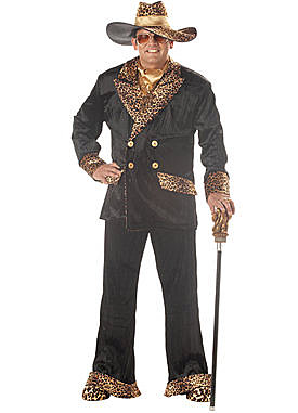 Adult Plus Big Daddy Dolla's Costume