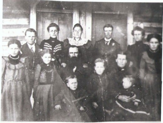 My 3xgreat grandparents and their children.