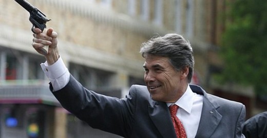 Rick Perry gunning for votes