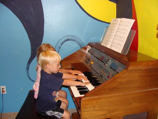 The music area.