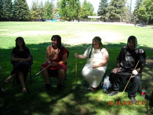Lammas 2010. We were doing a play