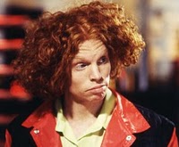 CARROT TOP, SCOTT THOMPSON known for his prop-comedy that thrilled audiences all over. But that too wore thin after a while and now, I guess that Top gets what comedy gigs he can get. Props included.
