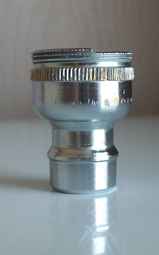 In this picture, you can see where the threading has been breaking off.