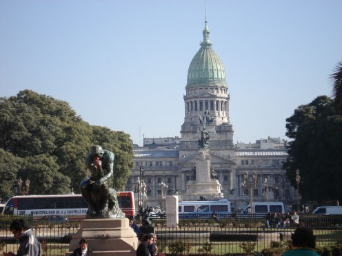 Argentinian Congress building in Buenos Aires, Argentina