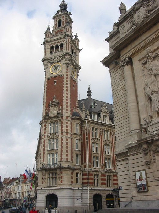 Lille, belfry of the Chamber of Commerce