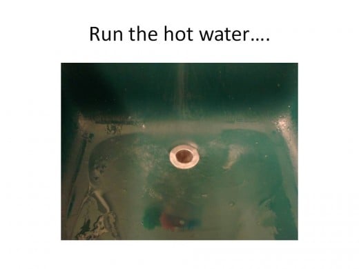 ... run the hot water to make sure the drain is fully clear (repeat above steps if necessary)