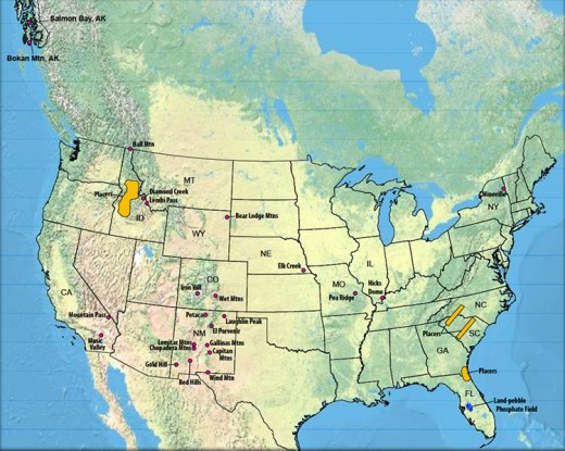 US location of rare earth elements 