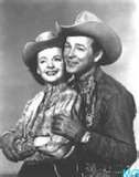 ROY ROGERS AND DALE EVANS, romantic sidekicks? I suppose. It was never revealed in those days that Roy and Dale had any romantic sparks. Code of Morality, you know.