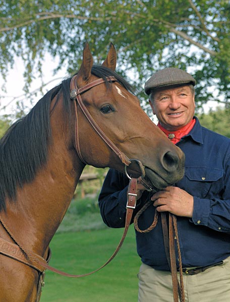 Monty Roberts, pictured, is the patron of a horse sanctuary that helps troubled teenagers