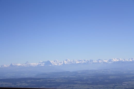 Chasseral, Switzerland - Panorama of 3 Lakes, Forest and Alp Mountains