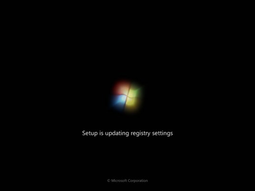 Then windows will edit and enter required registry entries. During this process also, the only thing that  you need to do is to wait.