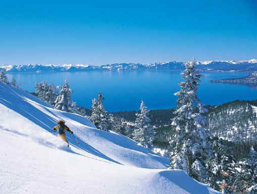 Pristine Lake Tahoe Skiing