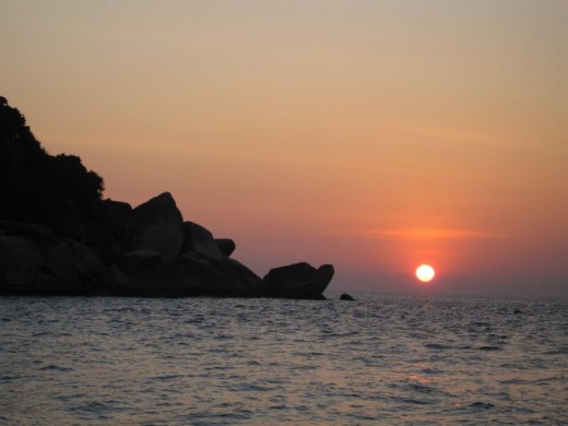 Sunset in the Similan Islands