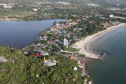 Khao Tao Reservoir and Khao Tao Beach, Thailand