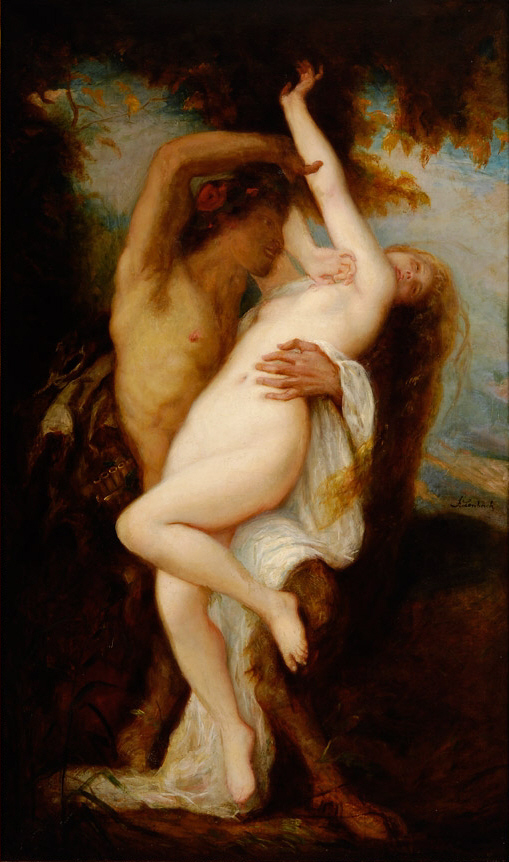 Amor und Psyche (Oel auf Leinwand, 19th century)