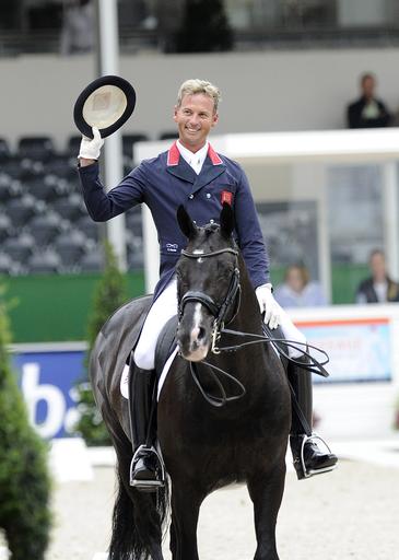 Carl Hester winning gold at the European Championships in 2011
