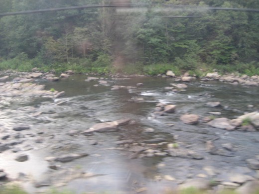 Running river, somewhere between Pittsburgh and DC