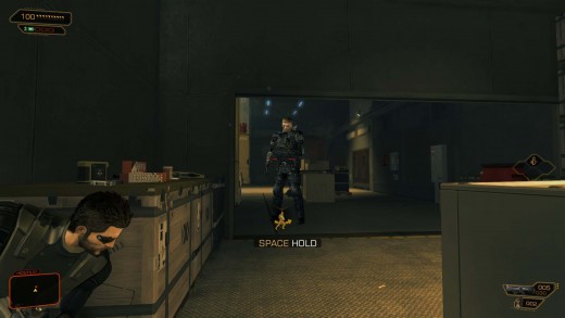 Deus Ex Human Revolution Defeating Barrett - who would have thought an alcove would be so important?
