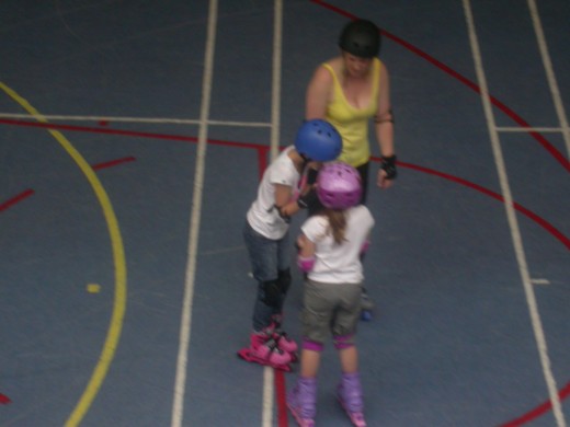 Lyndsey learned to roller skate.