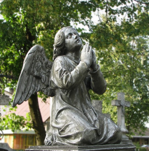 "And when she died, the angels wept."