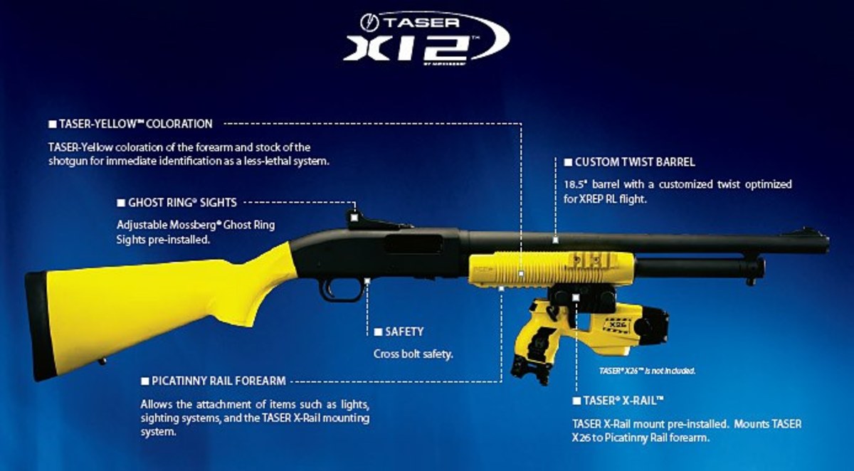 Taser 12 gage non-lethal weapon 
