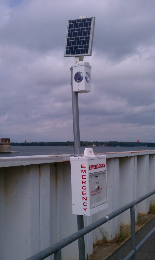 an emergency call box