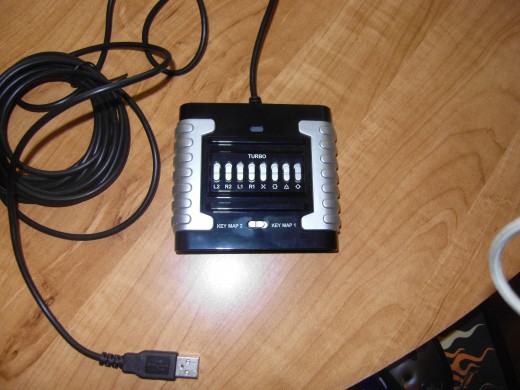 The Eagle Eye Converter connects to the PC and the PS3 with a USB plug.
