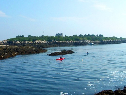 Kayaks Near Bailey's Island