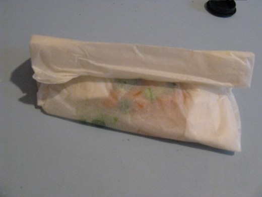 Wrap in parchment paper
