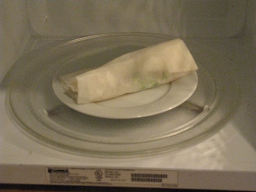 Cook for approximately three and a half minutes on half power