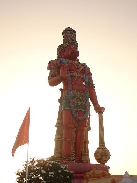 The tallest Hanuman, 85 feet Murti outside of India, located in Trinidad and Tobago