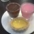 Chocolate and strawberry pudding with egg tart 