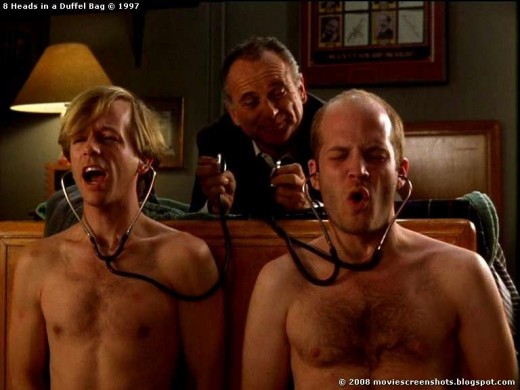 Tommy (Joe Pesci) tortures Ernie (David Spade) and Steve (Todd Louiso) for information about Charlie.