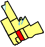 Map location of Whitby in the Durham Region, Ontario
