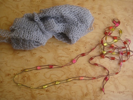 Remnants from one of my own recent craft projects.