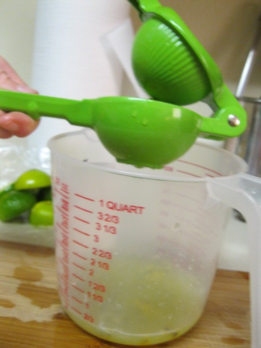 The lime squeezer in action