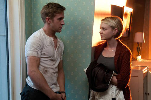 Ryan Gosling as Driver and Carey Mulligan as Irene
