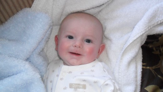 My beautiful grandson. He is the apple of his nannies eye.