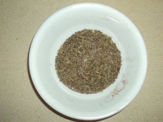 Blend of Salt, Pepper, Paprika, and Herbes de Provence