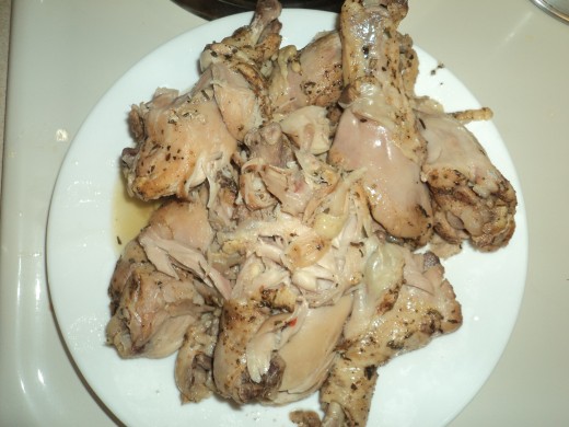Finished Herb Slow Cooked Chicken