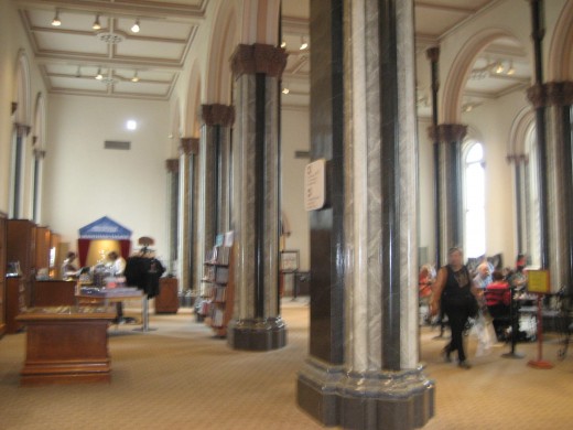 Inside the Castle, visitor center of the Smithsonian